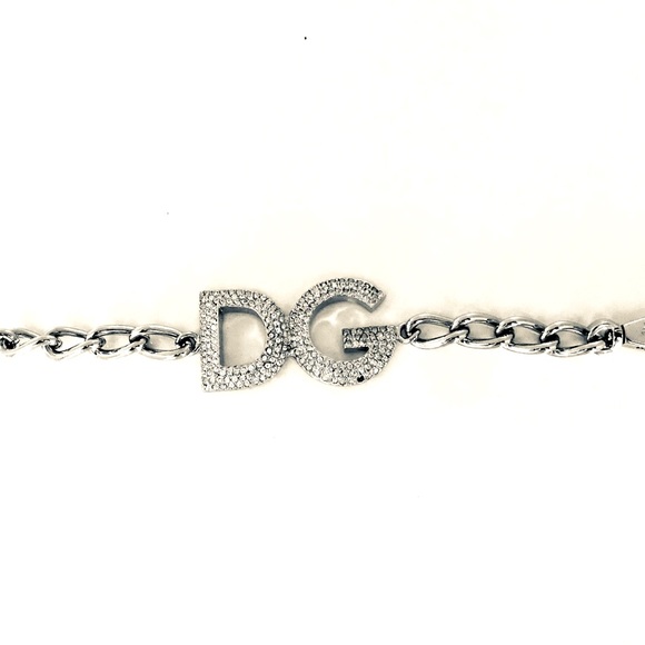 Dolce & Gabbana | Swarovski Crystal Chain Link Silver Belt Vintage (Authentic) - Picture 4 of 8